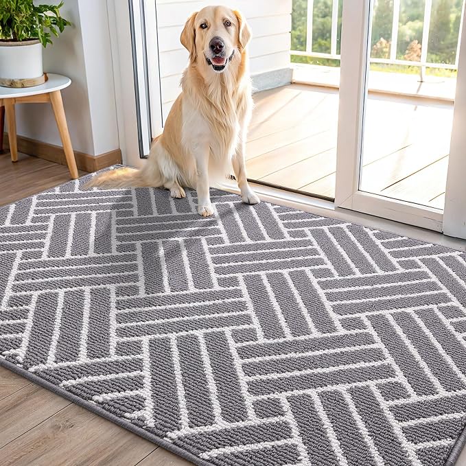OLANLY Indoor Door Mat, 40x32 Inch, Dirt Resistant and Absorbent, Non-Slip by OLANLY