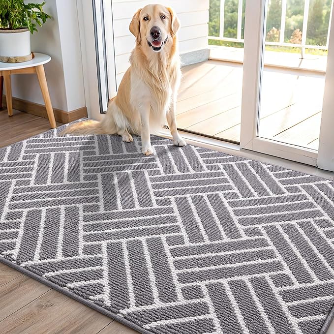 OLANLY Indoor Door Mat, 48x32 Inch, Dirt Resistant and Absorbent, Non-Slip by OLANLY