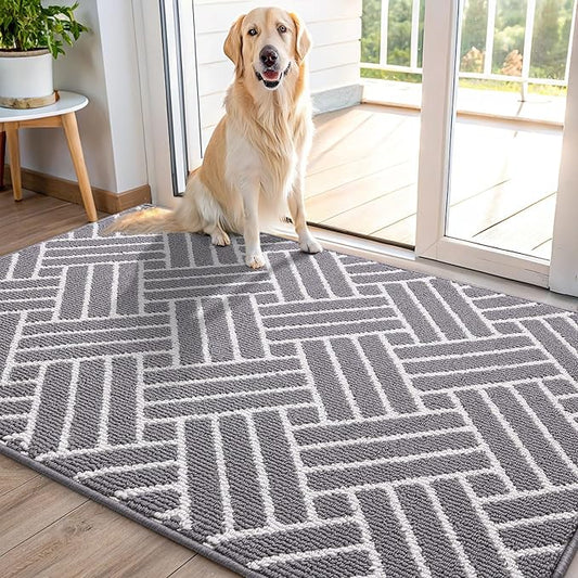 OLANLY Indoor Door Mat, 48x32 Inch, Dirt Resistant and Absorbent, Non-Slip by OLANLY