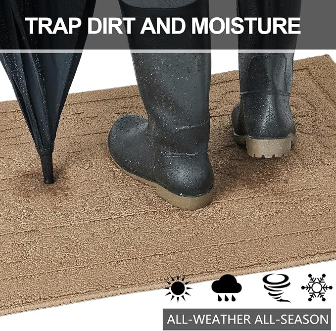 FONEYI Indoor Door Mat 36" x 59", Dirt Trapper Door Mats Non-Slip Entryway Rugs - Image 4