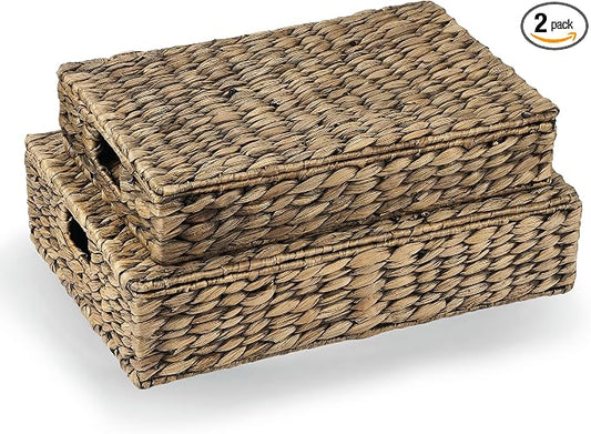 Set of 2 Decorative Storage Boxes by 84ECO