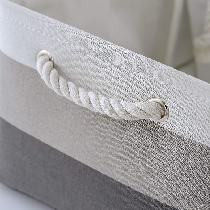 Large Storage Baskets for Shelves, Fabric Baskets for Organizing, Collapsible - Image 2