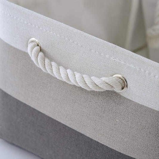 Large Storage Baskets for Shelves, Fabric Baskets for Organizing, Collapsible - Image 2