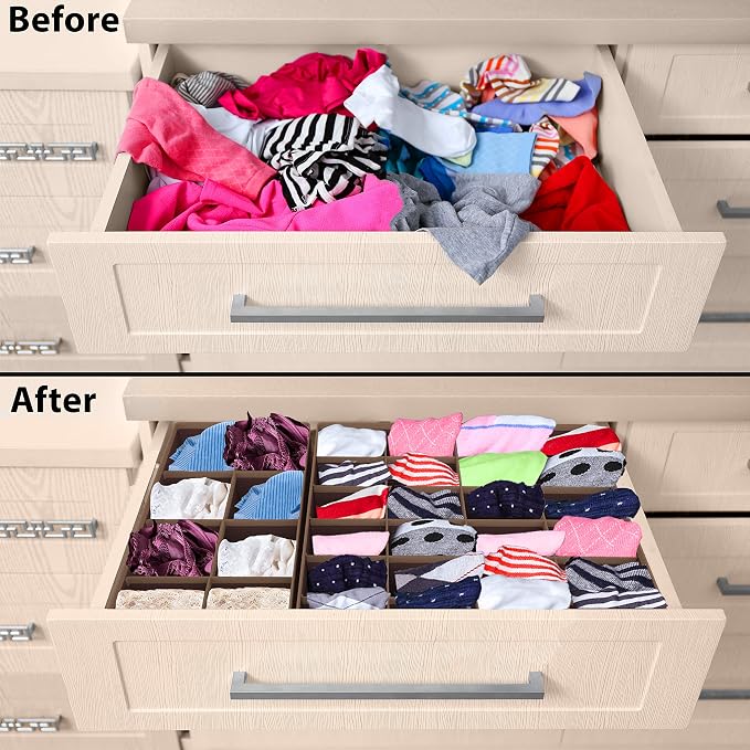 Simple Houseware 4-Pack Drawer Organizer Set - Image 3
