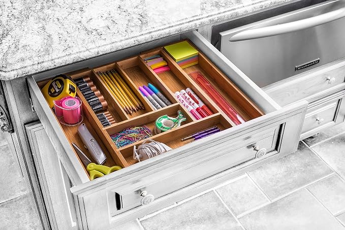 Bellemain Expandable Bamboo Drawer Organizer - Image 5