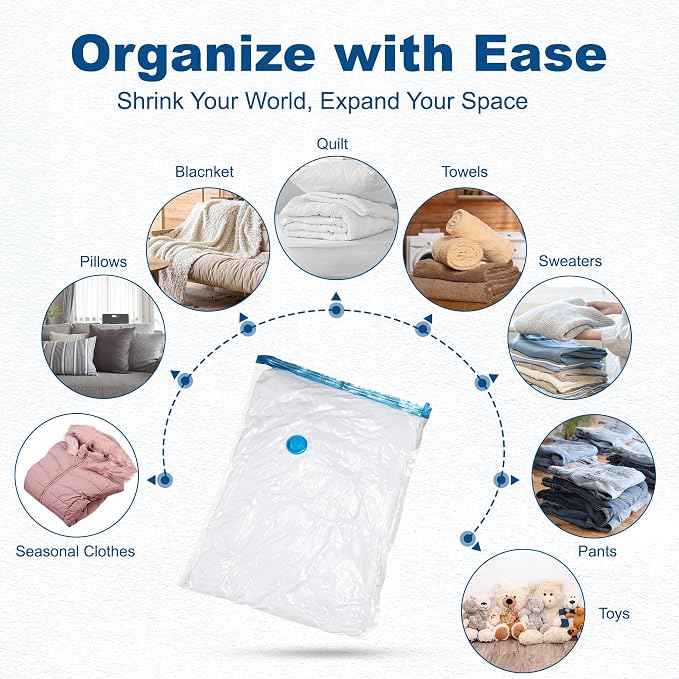 HOUSE DAY 18 Pack Vacuum Storage Bags - Image 9