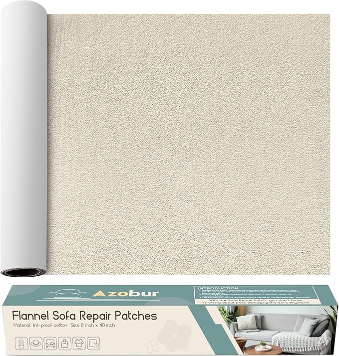 Velvet Repair Patch, Self-Adhesive Flannel Fabric Patch, Microfiber Patch，Can by Azobur