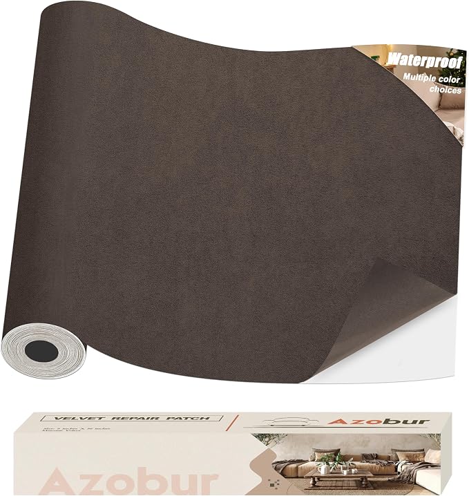 Azobur Couch Patches, Extra-Large Durable Fabric Tape, Waterproof, Self-Adhesive by Azobur