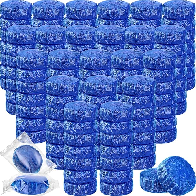 Qualirey 100 Pack Automatic Toilet Cleaner Tablets Toilet Bowl Long Lasting by Acomfortablehomestartshere