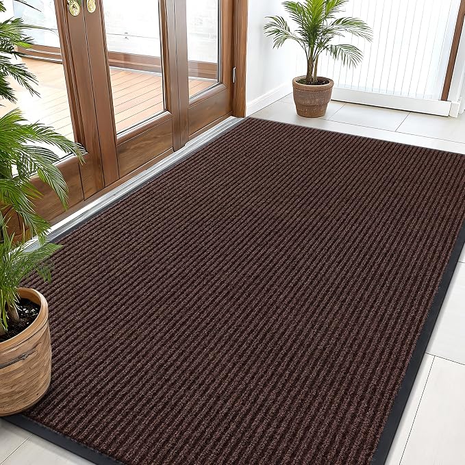 OLANLY Front Door Mat Indoor Outdoor Entrance, Waterproof Heavy Duty Doormat by OLANLY