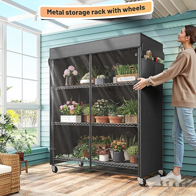 REIBII 4-Tier Storage Shelves Wire Shelving Unit - Image 6