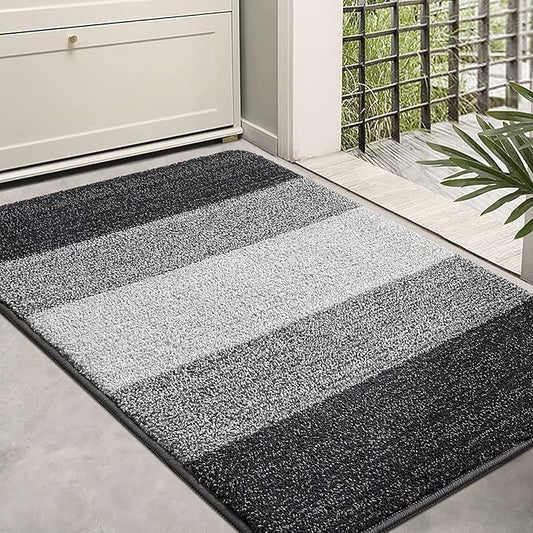 Kitinjoy Indoor Outdoor Door Mat, 36x24 Non-Slip Absorbent Dirt Trapper by Kitinjoy