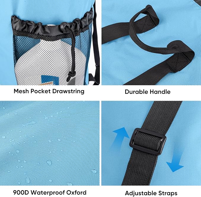 BALEINE 150L Laundry Bag Backpack, 900D Oxford Fabric Large Travel Laundry Bags - Image 4