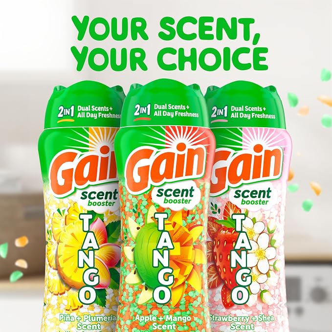 Gain Tango 2-in-1 Laundry Scent Booster Beads, Apple and Mango Scent, 10.7 OZ - Image 6