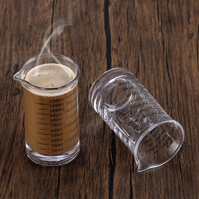 Ackers 4 Oz Glass Measuring Cup, Borosilicate Shot Glass - Image 2