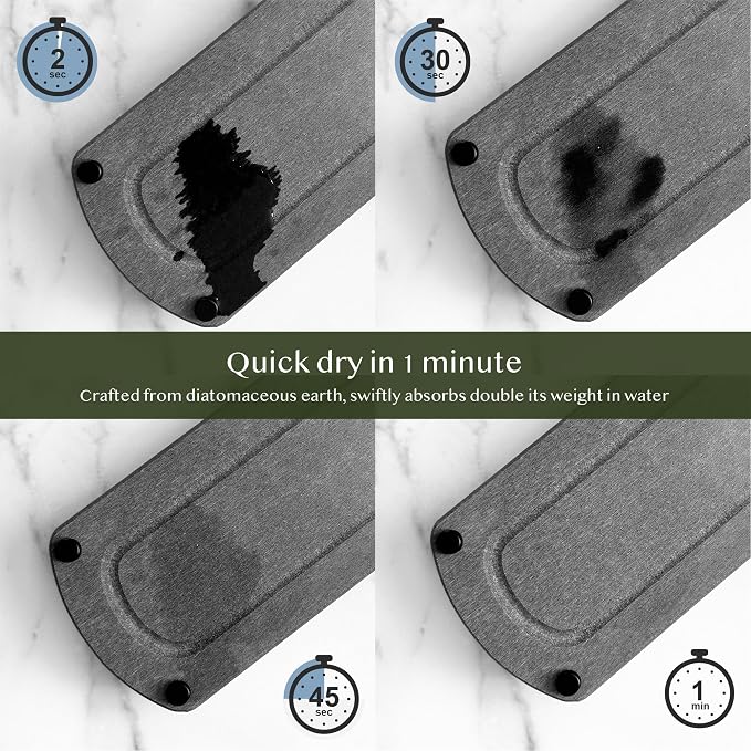 2PCS Water Absorbing Stone Soap Tray - Image 2