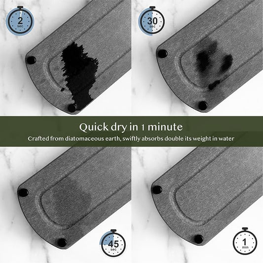 2PCS Water Absorbing Stone Soap Tray - Image 2