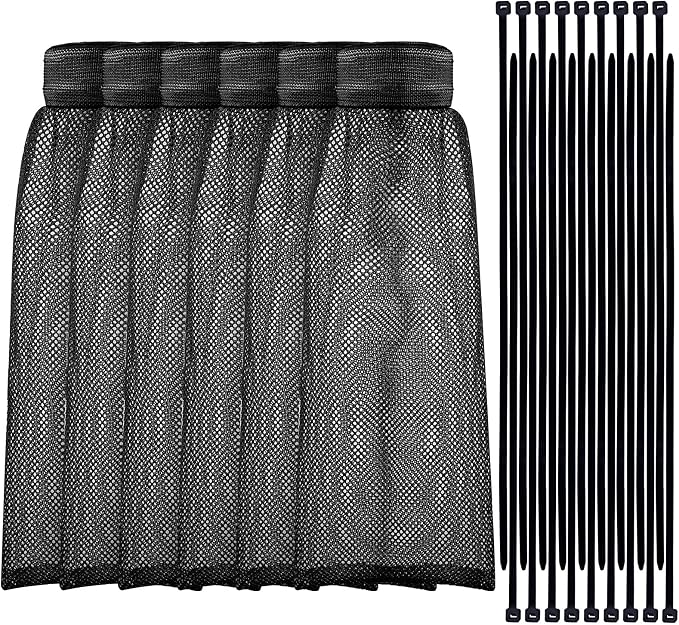 Shappy 24 Pieces Washing Machine Lint Traps and Cable Ties Set 6 Nylon Mesh by Shappy