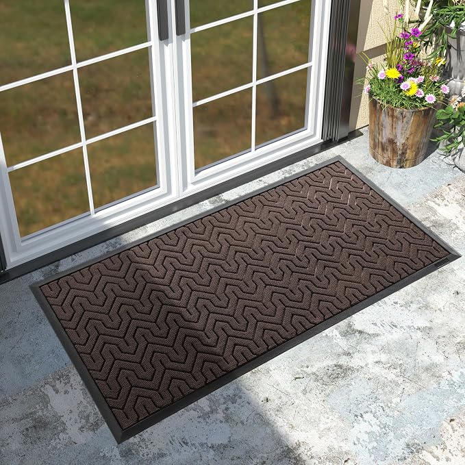 Yimobra Large Door Mat Outside Entrance 47x24, Waterproof Heavy Duty Outdoor by Yimobra