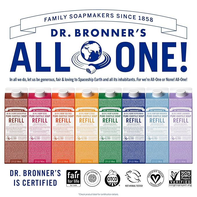 Dr. Bronner's Magic Soap-Pure-Castile Liquid Refill - Image 3