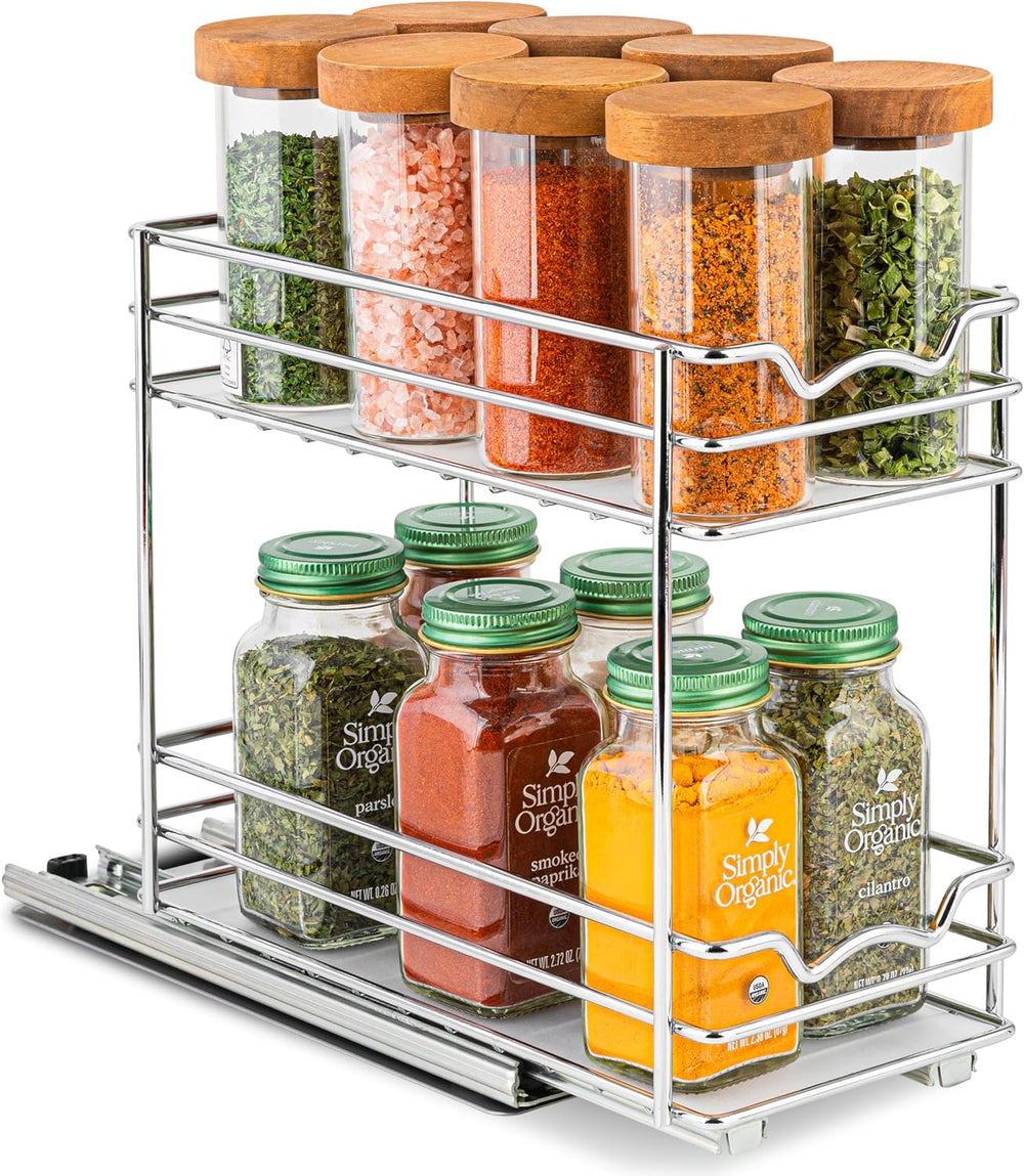 Pull Out Cabinet Organizer for Spices, Cans