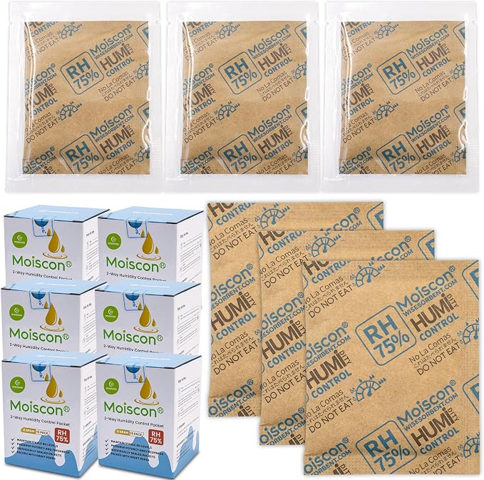 90 Pack 75% RH Size 8 Two-Way Humidity Control Packs by Wisesorb