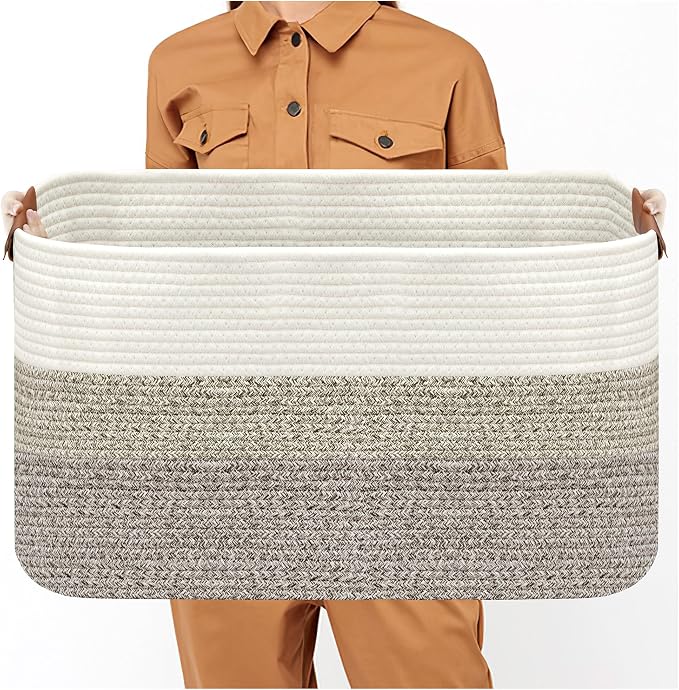 Large Collapsible Laundry Basket, Clothes Hamper - Image 8