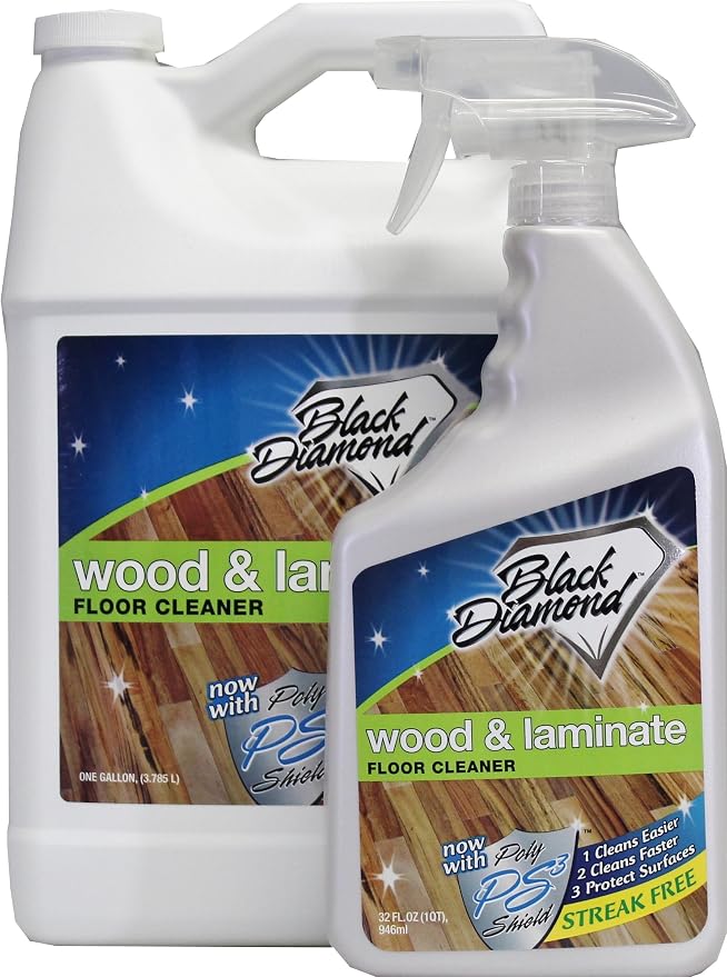 Black Diamond Stoneworks Wood & Laminate Floor Cleaner- Ready to Use Non-Toxic by BlackDiamondStoneworks