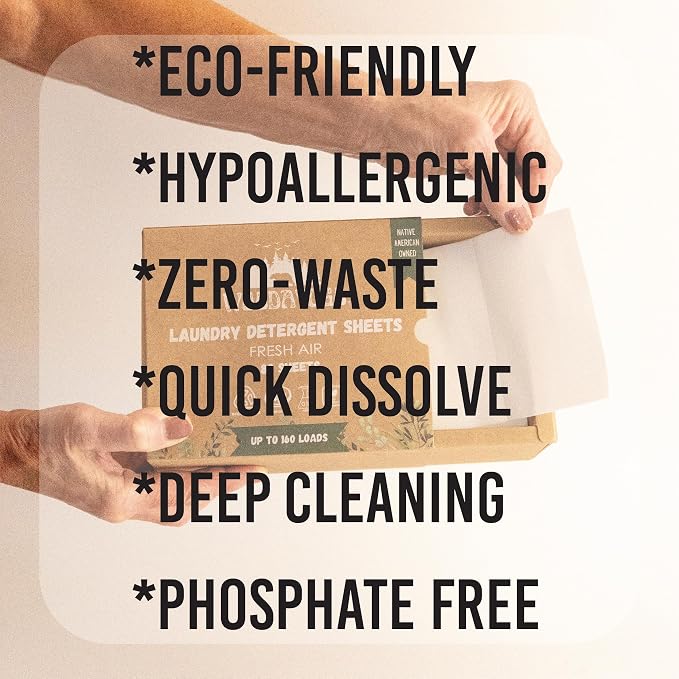 Laundry Detergent Sheets – Eco-Friendly, Hypoallergenic, Plant-Based Detergent - Image 3