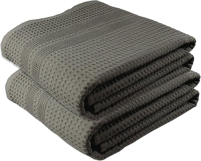 GILDEN TREE Waffle Bath Sheet Large Bath Towels Quick Dry Thin Body Towels by GildenTree