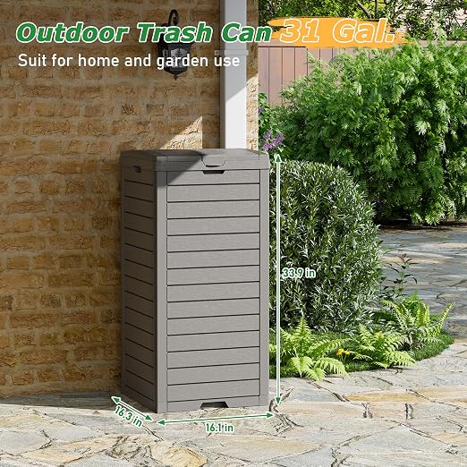 NUNU LAB 31 Gal Outdoor Trash Can - Image 2
