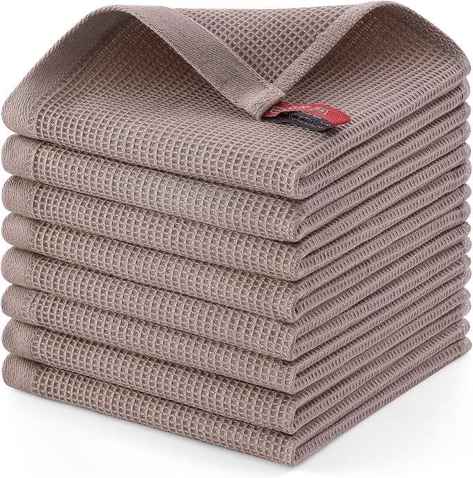 Homaxy 100% Cotton Waffle Weave Dish Cloths by Homaxy