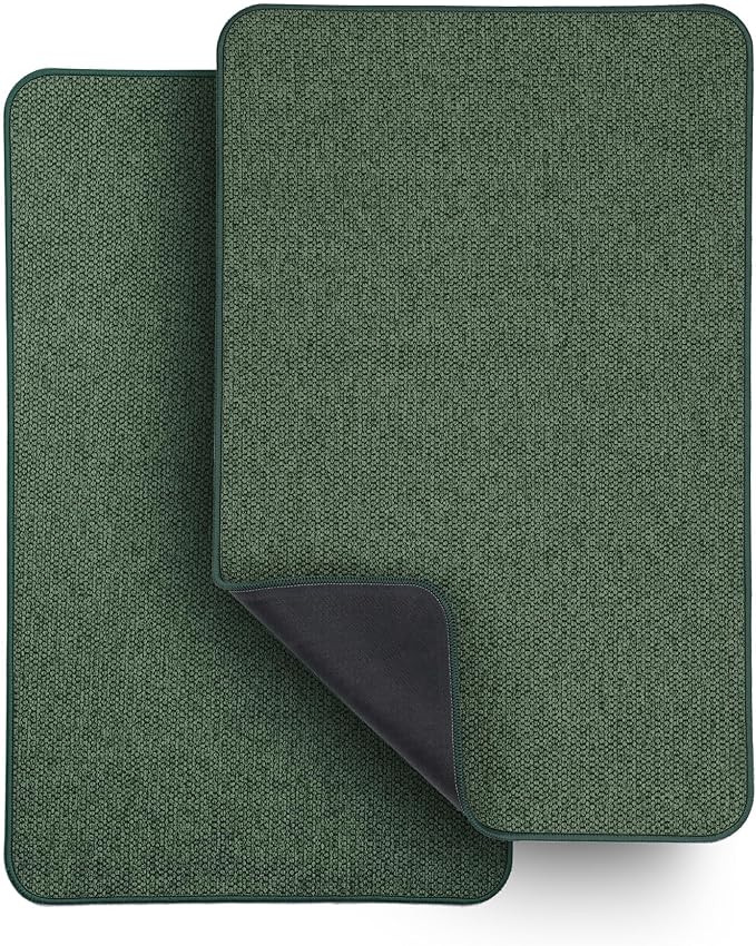 Bath Mat, Ultra Thin Bathroom Rugs, Rubber Bath Mats by BosapDirect