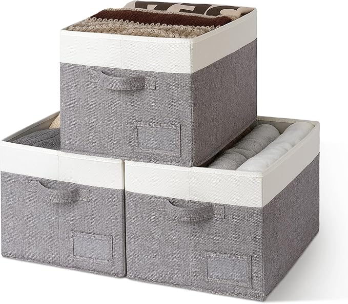 GRANNY SAYS Storage Baskets for Shelves, Fabric Storage Bins for Clothes by GRANNYSAYS
