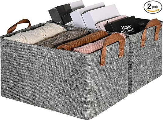 GRANNY SAYS Storage Baskets for Shelves, Closet Organizer Bins, Clothes Storage by GRANNYSAYS