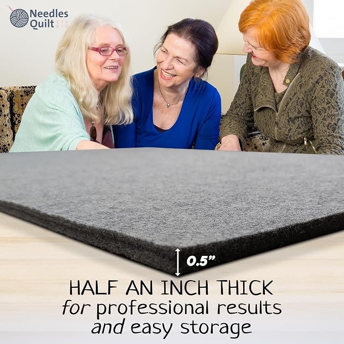 36" x 18" Wool Pressing Mat for Quilting | 100% Natural New Zealand Wool - Image 6