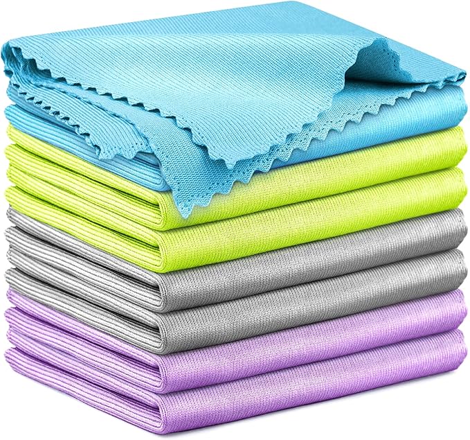 Microfiber Cleaning Cloth Glass Window Stainless Steel Mirror Polishling Rags by AirlabStudio