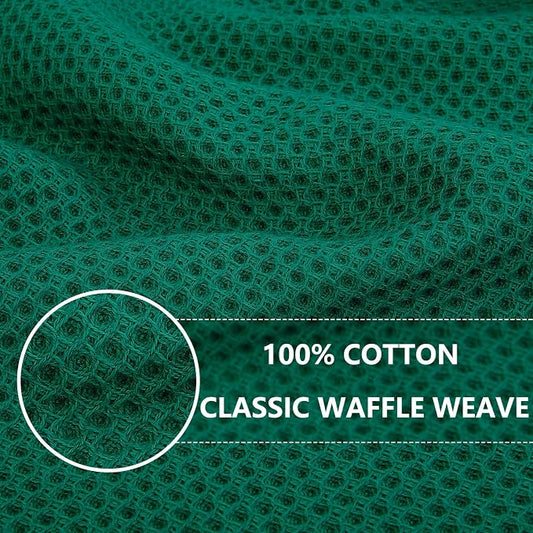 Homaxy 100% Cotton Waffle Weave Kitchen Dish Cloths, Ultra Soft Absorbent Quick - Image 2