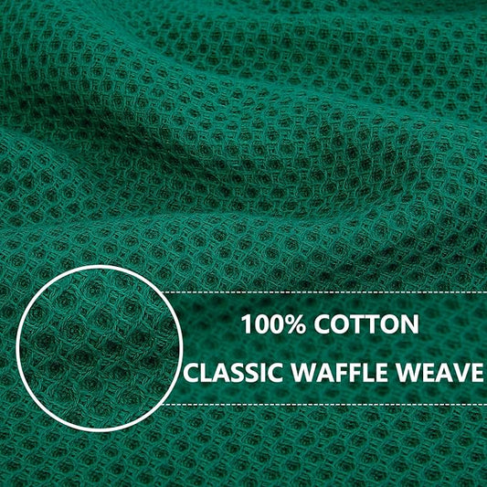 Homaxy 100% Cotton Waffle Weave Kitchen Dish Cloths, Ultra Soft Absorbent Quick - Image 2