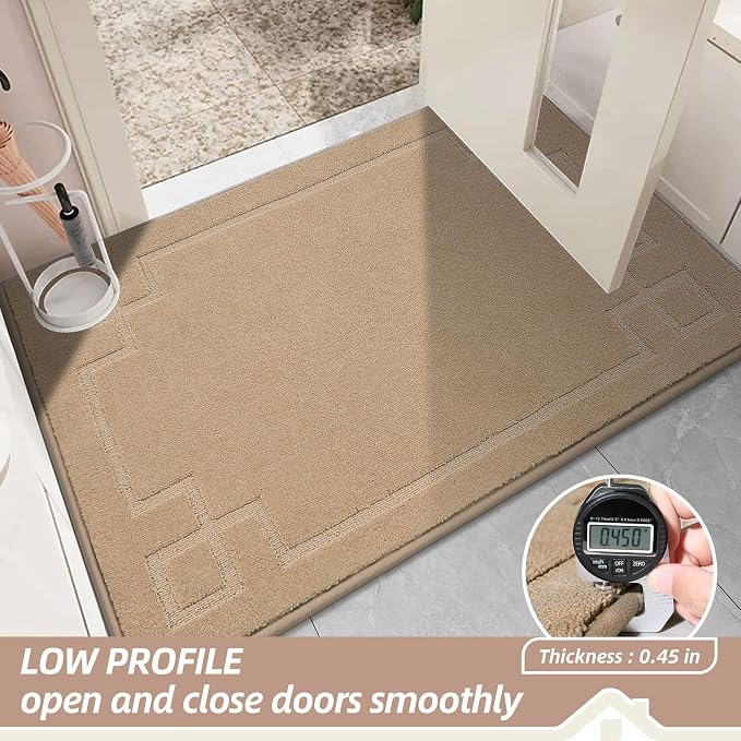 BEQHAUSE Door Mat 32" x 48", Non-Slip Door Mats Indoor Entryway Rugs Washable - Image 6