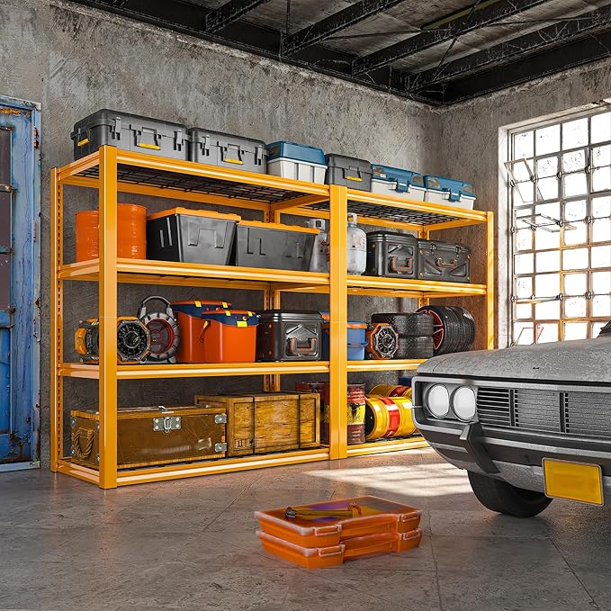 REIBII 40" W Garage Shelving 2240 LBS Storage Shelves Adjustable Heavy Duty - Image 2