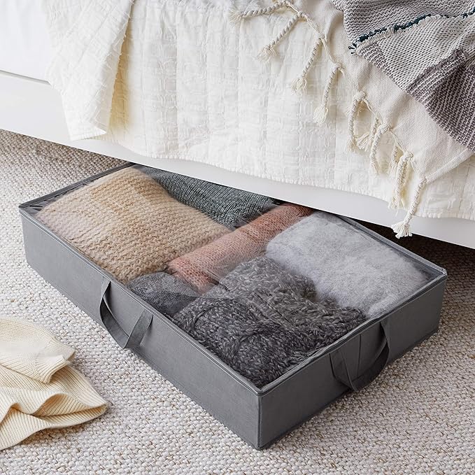 Amazon Basics Under Bed Fabric Zipper Storage Container Bags - Image 2
