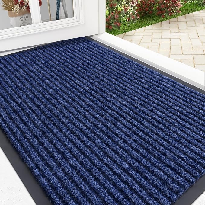 OLANLY Front Door Mat Indoor Outdoor Entrance, Waterproof Heavy Duty Doormat by OLANLY