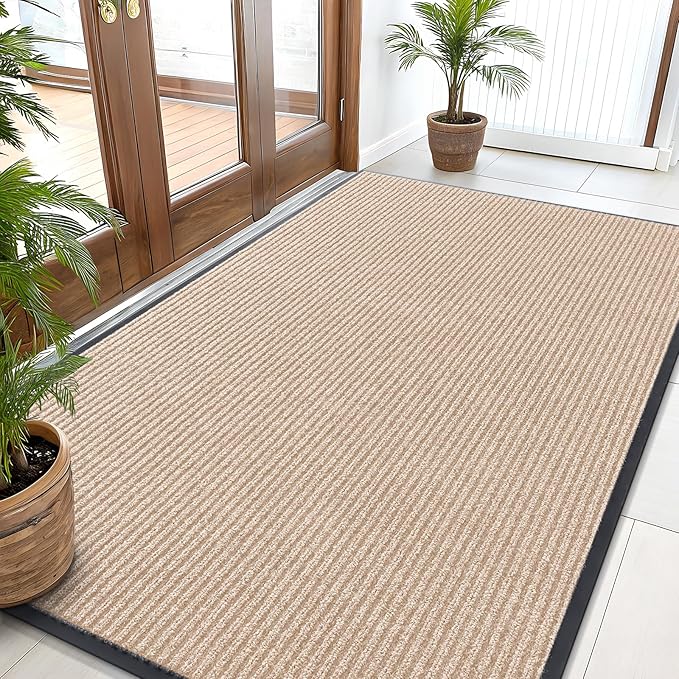OLANLY Front Door Mat Indoor Outdoor Entrance, Waterproof Heavy Duty Doormat by OLANLY