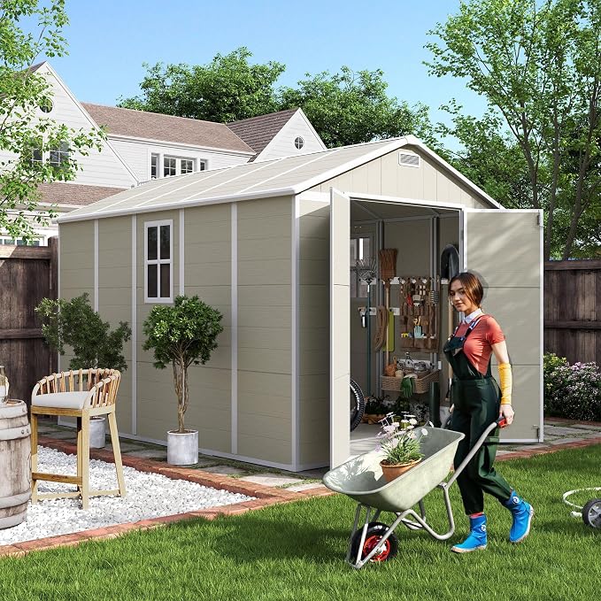 UDPATIO Outdoor Storage Shed 7.5x10.7 FT, Plastic Garden Shed - Image 2