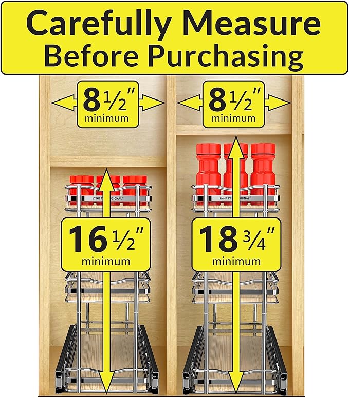 LYNK PROFESSIONAL® Élite™ Pull Out Spice Rack Organizer - Image 4
