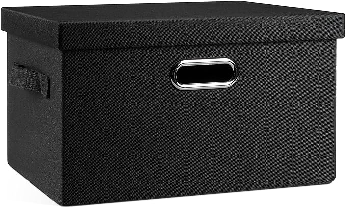 Medium 15" 21 Quart Collapsible Stackable Storage Bins by GraciadecoStorage