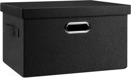 Medium 15" 21 Quart Collapsible Stackable Storage Bins by GraciadecoStorage