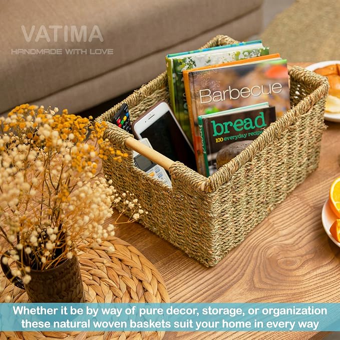 Large Wicker Basket Rectangular - Image 9