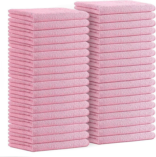 Avalon Towels Microfiber Cleaning Cloths Size 16" x 16", Highly Absorbent by AvalonTowels